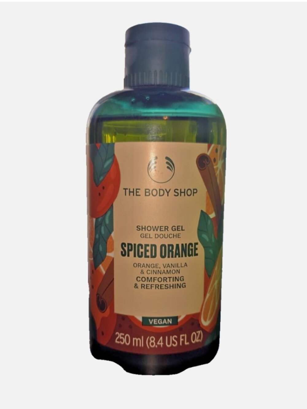 The Body Shop Spiced Orange Shower Gel 250 ml 8.4 fl oz Vegan New